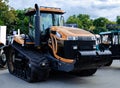 tractor with big wheels, machine for agricultural work and transportation of goods Royalty Free Stock Photo