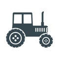 Tractor black icon Royalty Free Stock Photo