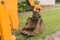 Tractor Bucket Excavator Heavy Shovel Scoop Equipment Industrial Machinery Construction Site Royalty Free Stock Photo