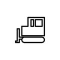 tractor crawler icon. Element of minimalistic icons for mobile concept and web apps. Thin line icon for website design and develop