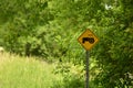 Tractor Crossing Sign Royalty Free Stock Photo