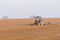 Tractor cultivates box spring