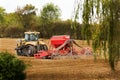 Tractor and cultivating machinery