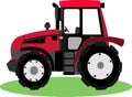 Cute Tractor Cartoon Royalty Free Stock Photo