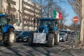 roadblock, against, Italian government, European Union, agricultural laws, abolition, personal income tax, EU