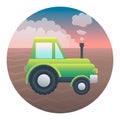 Tractor Detailed Illustration