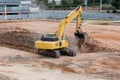 Tractor Excavating Royalty Free Stock Photo