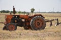 Tractor on the farm Royalty Free Stock Photo