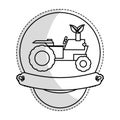 tractor farm icon image Royalty Free Stock Photo