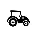 Tractor farm isolated icon