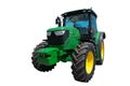 Tractor farm. Tractor on white background. Isolated