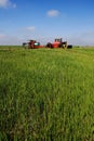 Tractor and Fertilizer Royalty Free Stock Photo