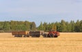 Tractor in field