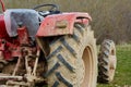 Tractor on a field Royalty Free Stock Photo