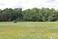 Tractor in a field Royalty Free Stock Photo