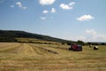 Tractor on field Royalty Free Stock Photo