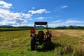 Tractor at the fields of Sorsko Polje