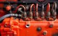 Tractor Fuel Injectors Royalty Free Stock Photo