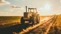 A Bulldozer Driving Through Fields: Captivating Photojournalism