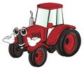 Tractor with hadns Royalty Free Stock Photo