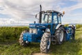 Tractor at Harvest in Champagne region Verzy