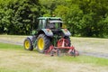 Tractor and Hay Turner Royalty Free Stock Photo