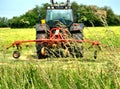 Tractor-haymaking Royalty Free Stock Photo