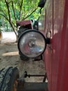 Tractor headlight Royalty Free Stock Photo
