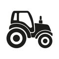 The tractor icon. Agrimotor symbol. Flat