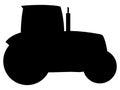 Tractor icon silhouette vector art Royalty Free Stock Photo