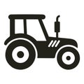 Tractor icon vector isolated