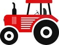 Tractor icon vector vehicle for Agriculture Farming vehicle color