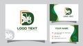 Tractor Initial Letter D Logo and Business Card