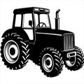Tractor isolated on white background Royalty Free Stock Photo