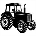 Tractor isolated on white background Royalty Free Stock Photo