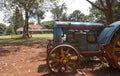 Tractor and Karen Blixen's house, Kenya. Royalty Free Stock Photo