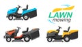 Tractor lawn mower Royalty Free Stock Photo