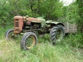 Tractor left in an forest