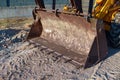 Tractor Loader Bucket in the sun. Royalty Free Stock Photo