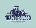 Tractor logo template, farm logo vector