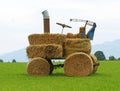 Tractor made from hay