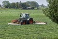 Tractor with mower combination