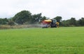Tractor and Muck Spreader Fertiliser