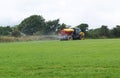 Tractor and Muck Spreader Fertiliser Royalty Free Stock Photo