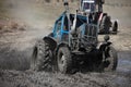 Tractor mud racing Royalty Free Stock Photo