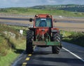 Tractor on a narrow road