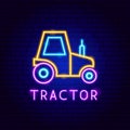 Tractor Neon Label