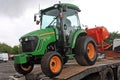 Tractor offloading Royalty Free Stock Photo