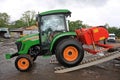 Tractor offloading Royalty Free Stock Photo