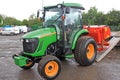 Tractor offloading Royalty Free Stock Photo